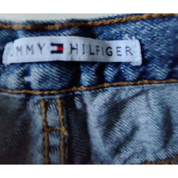 VTG. TOMMY HILFIGER Women's Jean Shorts Blue‎ Size 8 - Picture 8 of 8